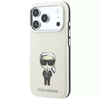 Karl Lagerfeld Smooth Ikonik Sketch MagSafe ovitek za iPhone 18 Pro Max / 17 Pro Max, bež
