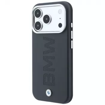BMW Sign Centered Deboss MagSafe ovitek za iPhone 18 Pro Max / 17 Pro Max, siv