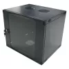 LogiLink W12F64B stenski razdelilnik 48,30 cm (19″), enodelni, 12U, črno-siv (RAL7021), jeklo 1,2 mm, nesestavljen