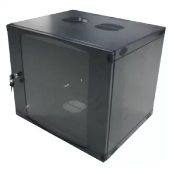 LogiLink W12F64B stenski razdelilnik 48,30 cm (19″), enodelni, 12U, črno-siv (RAL7021), jeklo 1,2 mm, nesestavljen