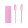 Apple USB-C na USB-C kabel s pletenjem, 1,5 m, Power Pink