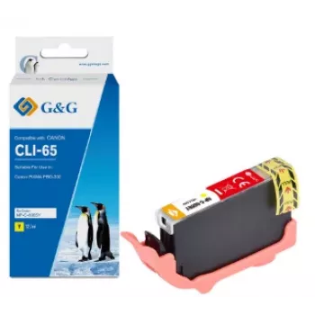 G&G kartuša s črnilom za Canon CLI-65Y (12,7 ml), rumena