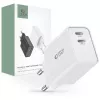 Tech-Protect C35W 2-portni stenski polnilnik, PD 35 W, bel