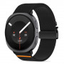 Tech-Protect Nylon Clasp pašček za uro Samsung Galaxy Watch 8 / 9 / Classic 40 / 44 / 46 mm, črn