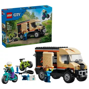 LEGO City 60512 gradbeni set Mountain Bike Adventure Van, 260 kosov