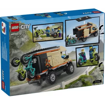 LEGO City 60512 gradbeni set Mountain Bike Adventure Van, 260 kosov