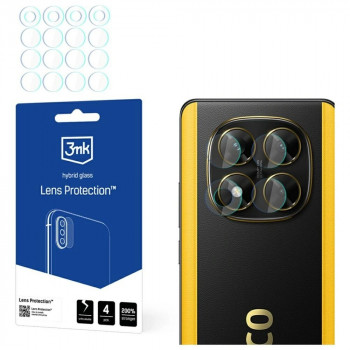 3MK Lens Protection zaščita za kamero iz hibridnega stekla za Xiaomi POCO X7 (4 kosi)