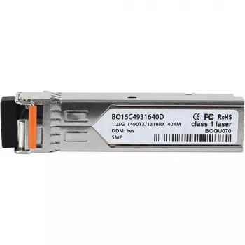 BlueOptics SFP-BXD43-40KM-RW-BO oddajnik-sprejemnik SFP, združljiv z Radware SFP-BXD43-40KM, LC simplex, 1000BASE-BX-D, enorodovno vlakno, TX 1490 nm/RX 1310 nm, 40 km