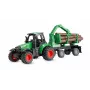 Amewi kovinski traktor z gozdarsko prikolico, 1:64, RTR, zelen