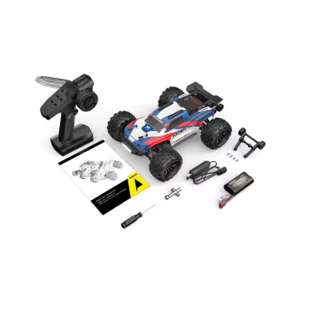 Amewi Hyper Go Truggy V2 brushless 4WD, 1:16, RTR, moder/rdeč