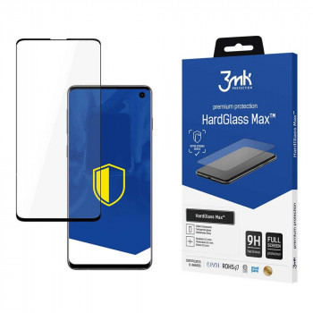 3MK HardGlass Max Sensor-Dot kaljeno steklo za Samsung Galaxy S10, črno