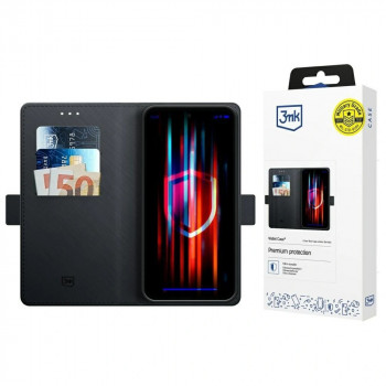 3MK Wallet Case ovitek z denarnico za Apple iPhone 17 Pro, črn