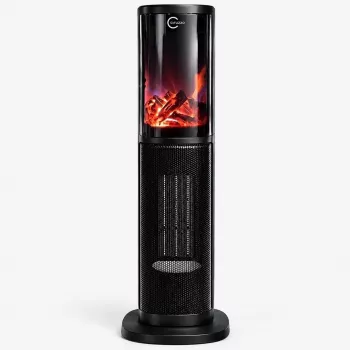 Carruzzo Q20K1 grelnik z ventilatorjem 64 cm, črn