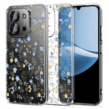 Tech-Protect FlexAir ovitek za Xiaomi Redmi 15C / Poco C85 (173 mm), Daisies with Leaves