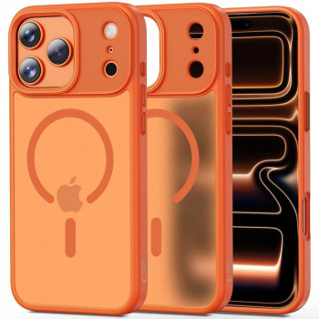 Tech-Protect Magmat MagSafe ovitek za Apple iPhone 17 Pro Max, mat Cosmic Orange