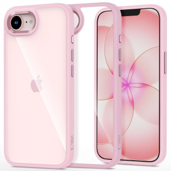 Tech-Protect Magmat ovitek za Apple iPhone 16e / 17e, Soft Pink/prozoren
