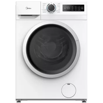 Midea MF110W80/W-PL Slim pralni stroj, 8 kg, bel/črn