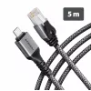 AXAGON ADE-CM50 USB-C Gigabit Ethernet adapter z vgrajenim 5 m kablom CAT6, RJ-45