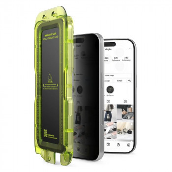 Ringke Easy Slide Privacy kaljeno steklo za Apple iPhone 17 Pro Max (2 kosa)