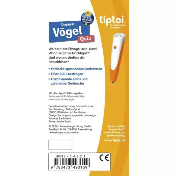 Ravensburger tiptoi Wieso? Weshalb? Warum? Kviz Unsere Vögel, nemška izdaja