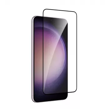 PURO Frame kaljeno steklo s črnim okvirjem za Samsung Galaxy S25+ / S24+