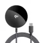 Acefast E24 Qi2 15W magnetni brezžični polnilnik s kablom USB-C 1,2 m, črn