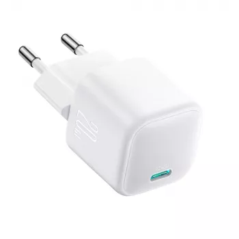 Joyroom TCG08 (JR-TCG08) GaN potovalni polnilnik, USB-C, 20W, PD 3.0, QC 3.0, bel