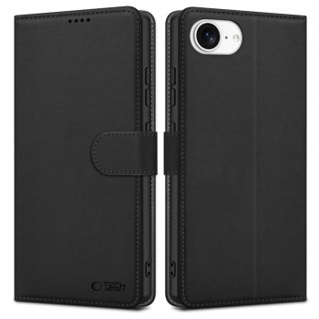 Tech-Protect Wallet ovitek za Apple iPhone 17e / 16e, mat črn