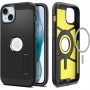 Spigen Tough Armor Mag ovitek z MagSafe za Apple iPhone 15, črn