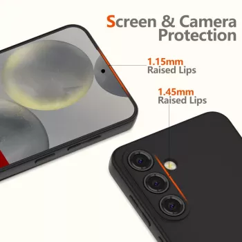 Tech-Protect Icon silikonski ovitek za Samsung Galaxy A56 5G, črn