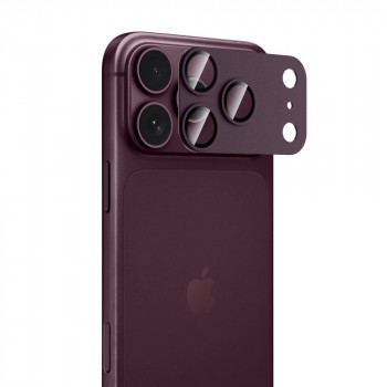 Tech-Protect Camfull Fit+ zaščita za leče kamere Apple iPhone 18 Pro Max, bordo