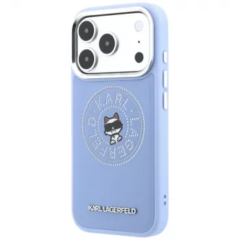 Karl Lagerfeld Point & Choupette Sketch MagSafe ovitek za Apple iPhone 18 Pro / 17 Pro, moder (KF003299)