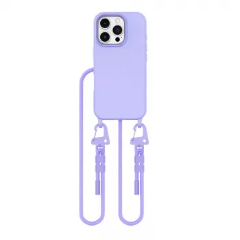 Tech-Protect Magnecklace MagSafe ovitek z vrvico za Apple iPhone 16 Pro, vijoličen