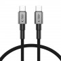 Tech-Protect Ultraboost DNA kabel USB-C / USB-C PD60W/3A 25 cm, Iron Grey