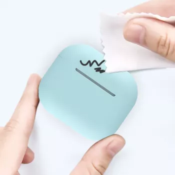 Hurtel silikonski ovitek za AirPods 2 / AirPods 1, bel