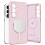 Tech-Protect Silicone MagSafe ovitek za Samsung Galaxy S26+, Pink Pearl