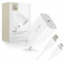 Tech-Protect NC20W 1-portni USB-C stenski polnilnik PD 20W s kablom Lightning, bel, 100 cm
