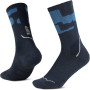 Buff Merino MW Crew nogavice MWC2, Night Blue, L