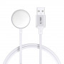 Tech-Protect MC02 UltraBoost magnetni polnilni kabel USB-A 100 cm za Apple Watch, bel