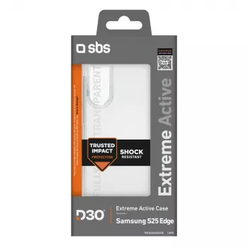 SBS D3O ovitek za Samsung Galaxy S25 Edge, prozoren