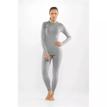 Viking Altis Lady Set ženski komplet merino spodnjega perila, siva, L