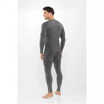 Viking Altis Man Set moški komplet merino spodnjega perila, črna, XL