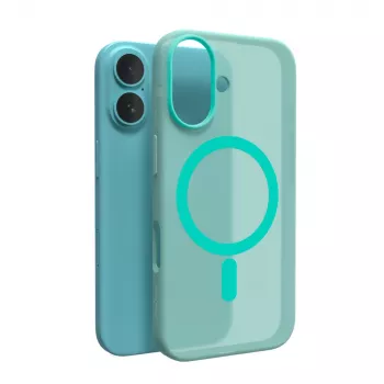 Puro Daylight MagSafe silikonski ovitek za iPhone 16, zelen