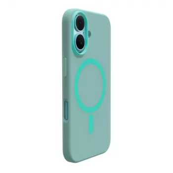 Puro Daylight MagSafe silikonski ovitek za iPhone 16, zelen