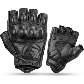 Rockbros 16220006003 motoristične rokavice iz umetnega usnja, velikost L, črne