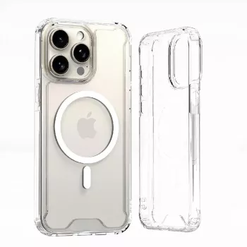 Hurtel Clear Corner Case MagSafe za iPhone 16 Plus, prozoren