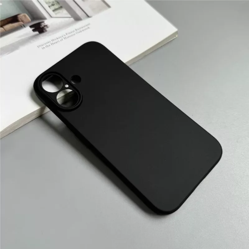 Hurtel Soft Case za iPhone 16 Plus, črn