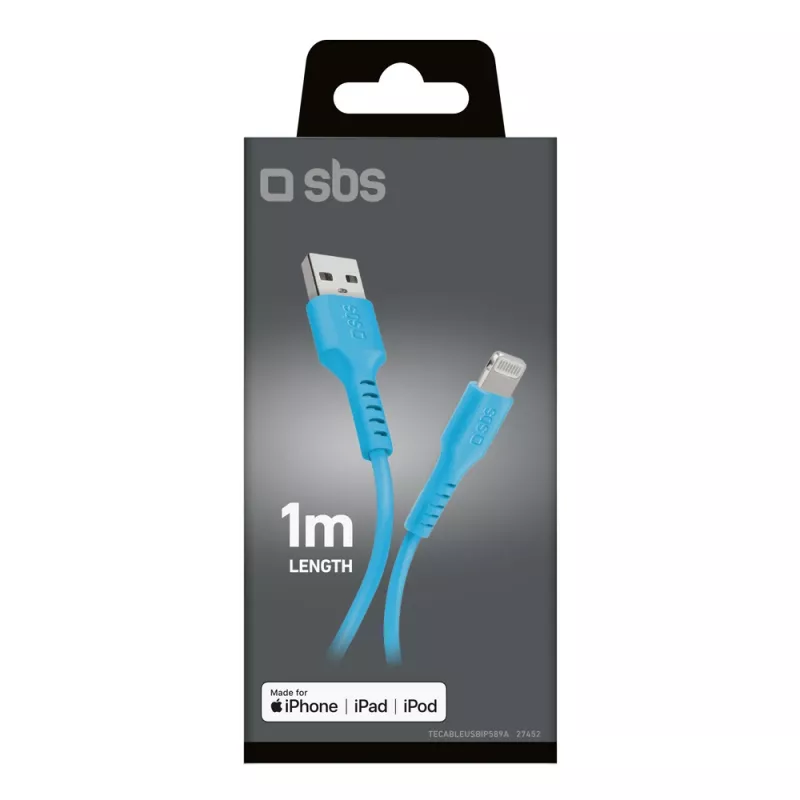 SBS TECABLEUSBIP589A kabel USB-A na Lightning, 1 m, moder