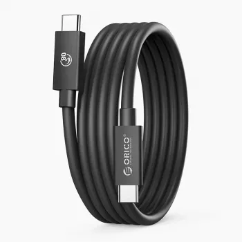 Orico TBZ5-10-BK kabel USB4, združljiv s Thunderbolt 5, 80Gbps, 240W, USB-C na USB-C, 1 m, črn