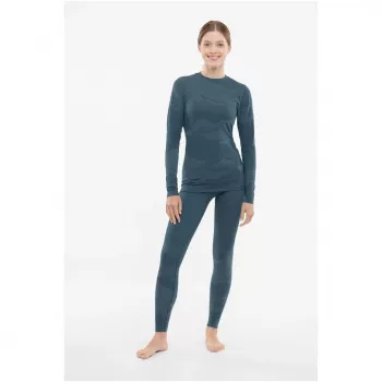 Viking Gasher Lady Set Merino žensko spodnje perilo, turkizno, L